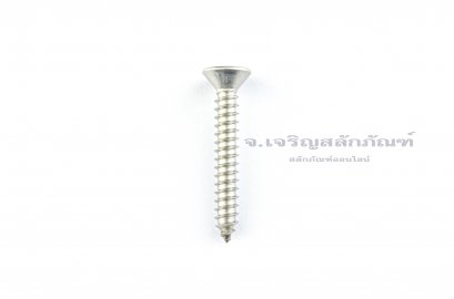 สกรูเกลียวปล่อยสแตนเลสหัวเตเปอร์แฉก #12x1.1/2&quot; (5.3x38 mm)