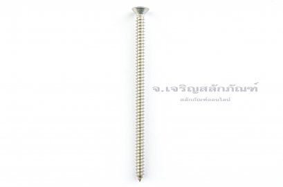 สกรูเกลียวปล่อยสแตนเลสหัวเตเปอร์แฉก #12x4&quot; (5.3x101 mm)