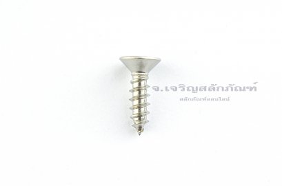 สกรูเกลียวปล่อยสแตนเลสหัวเตเปอร์แฉก M4.5x16