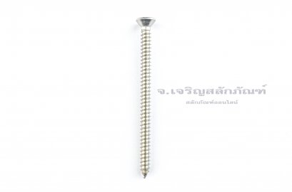 สกรูเกลียวปล่อยสแตนเลสหัวเตเปอร์แฉก #8x2.1/2&quot; (4.2x63 mm)
