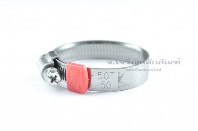 เข็มขัดรัดท่อสแตนเลส Toyox ญี่ปุ่น 35-50 mm คุณภาพอย่างดี
