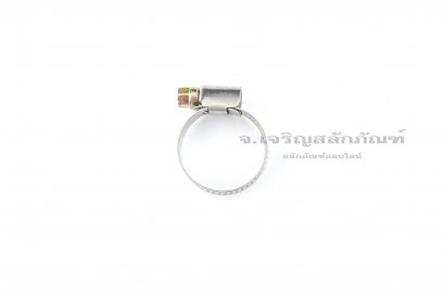 เข็มขัดรัดท่อสแตนเลสหน้าแคบ ขนาด 16-27 mm (หน้าแคบ 9.1 mm)