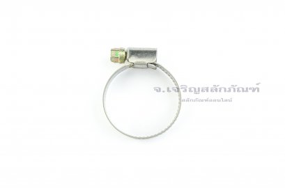 เข็มขัดรัดท่อสแตนเลสหน้าแคบ ขนาด 20-32 mm (หน้าแคบ 9.1 mm)