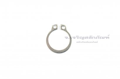 แหวนล็อคนอก แหวนล็อคเพลา สแตนเลส 16 mm (เบอร์ 16) (วัดขนาดวงในของแหวนได้ 14.7 mm ความหนา 1 mm)