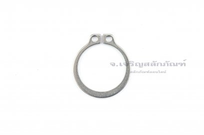 แหวนล็อคนอก แหวนล็อคเพลา สแตนเลส 19 mm (เบอร์ 19) (วัดขนาดวงในของแหวนได้ 17.5 mm ความหนา 1.2 mm)