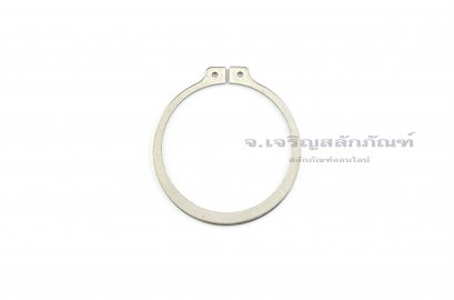 แหวนล็อคนอก แหวนล็อคเพลา สแตนเลส 60 mm (เบอร์ 60) (วัดขนาดวงในของแหวนได้ 55.8 mm ความหนา 2 mm)