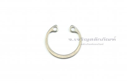 แหวนล็อคในสแตนเลส (OD) 22 mm (เบอร์ 22)  (วัดขนาดวงนอกของแหวนได้ 23.5 mm ความหนา 1.0 mm)