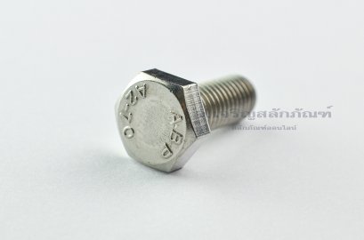 น็อตหัวเหลี่ยมสแตนเลส Stainless Steel Hex Bolt M10x25
