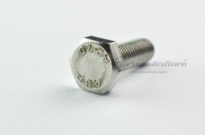 น็อตหัวเหลี่ยมสแตนเลส Stainless Steel Hex Bolt M10x30