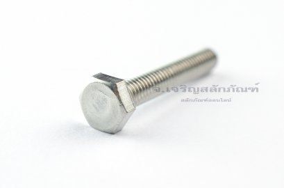 น็อตหัวเหลี่ยมสแตนเลส Stainless Steel Hex Bolt M6x35 (น็อตเบอร์ 10)