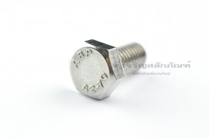 น็อตหัวเหลี่ยมสแตนเลส Stainless Steel Hex Bolt M8x15