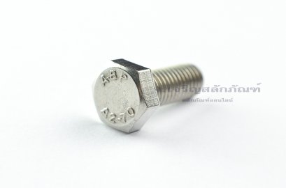 น็อตหัวเหลี่ยมสแตนเลส Stainless Steel Hex Bolt M8x20