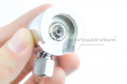 ปลายหัวอัดจารบีแบบกระดุมทองเหลือง หัวไซส์ใหญ่พิเศษ 22 mm เกลียวใน 1/8&quot;