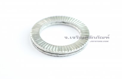 แหวนล็อคคู่กันคลาย สแตนเลส 316L ขนาด M20 (NL20-SS)