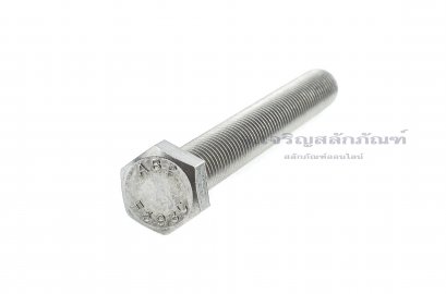 น็อตหัวเหลี่ยมสแตนเลส Stainless Steel Hex Bolt 5/8&quot;x5.1/2&quot;