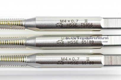 ดอกต๊าปเกลียวสแตนเลส 3 ตัวชุด M4x0.7 ญี่ปุ่น
