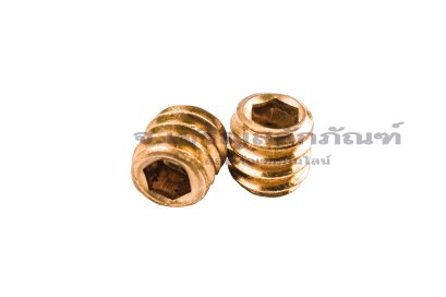 น็อตตัวหนอนทองเหลือง 1/4"x3/8" เกลียว 20 (BSW/UNC)