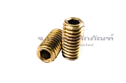 น็อตตัวหนอนทองเหลือง M6x12