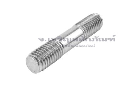 น็อตสตัดเกลียวสองข้างสแตนเลส Stud Bolt M12x1.75x60 ช่วงระยะเกลียว 20x20 mm