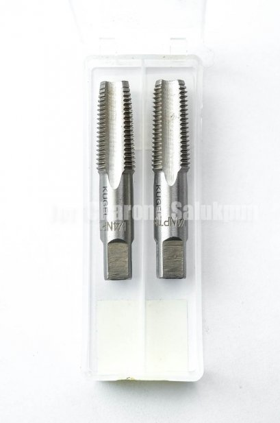 ดอกต๊าปเกลียว 2 ตัวชุด Kugel 1/4&quot; NPT เกลียว 18