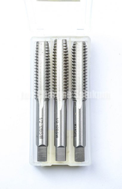 ดอกต๊าปเกลียว 3 ตัวชุด Kugel 1/2&quot; BSW เกลียว 12