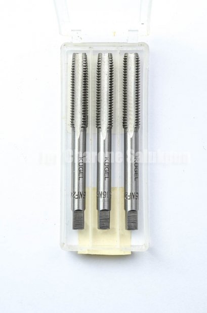 ดอกต๊าปเกลียว 3 ตัวชุด Kugel 5/16&quot; UNF เกลียว 24