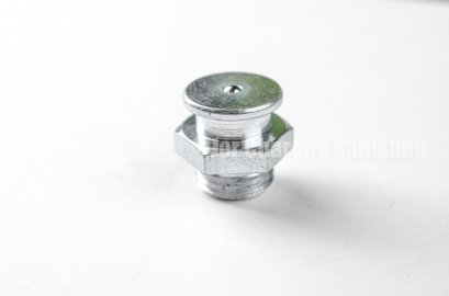 หัวอัดจารบีแบบกระดุม เหล็กชุบ เยอรมัน เกลียว 1/4 PT