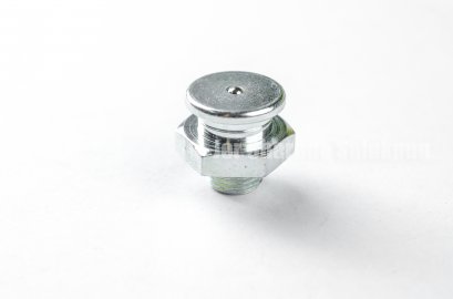 หัวอัดจารบีแบบกระดุม เหล็กชุบ เยอรมัน เกลียว 1/8 PT