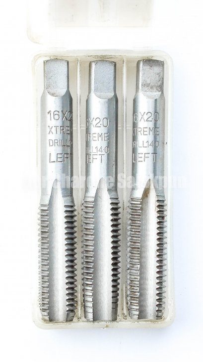 ดอกต๊าป 3 ตัวชุด Xtreme M16x2.0 เกลียวซ้าย