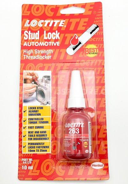 น้ำยาล็อคเกลียว LOCTITE 263 Stud Lock High Strength Threadlocker 10 ml