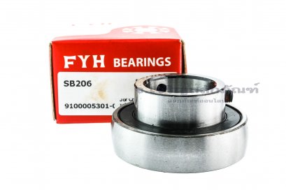 ไส้ลูกปืนตุ๊กตา Insert Bearing FYH รหัส SB206 ขนาดเพลา 30 mm (30-62-30.2)