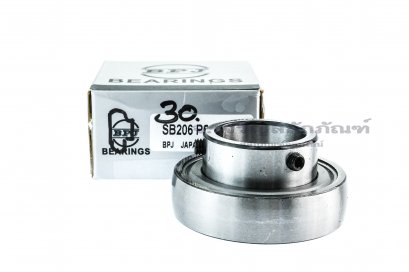 ไส้ลูกปืนตุ๊กตา Insert Bearing BPJ รหัส SB206P5 ขนาดเพลา 30 mm (30-62.2-30.1)