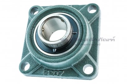 ตลับลูกปืนตุ๊กตาหน้าแปลนสี่เหลี่ยม Square Flanged Ball Bearing Unit NTN รุ่น F207/UC207/UCF207D1  สำหรับเพลามิล ขนาด 35 mm