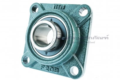ตลับลูกปืนตุ๊กตาหน้าแปลนสี่เหลี่ยม หน่วยนิ้ว Square Flanged Ball Bearing Unit NTN รุ่น F208/UC208-108D1/UCF208-108D1 สำหรับเพลาขนาด 1.1/2&quot; ( 38.1 mm )