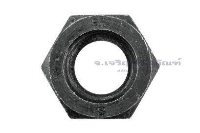 หัวน็อตดำ Hex Nut M30x3.5 (หัวน็อตเบอร์ 45) เกรด 10.9 เกลียวซ้าย รุ่นหัวยาวพิเศษ