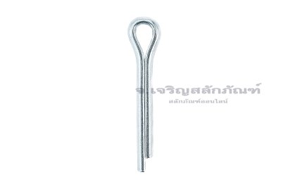 ปิ๊นเสียบถ่างเหล็กชุบขาว ( Steel Split Cotter Pin ZN) ขนาด 3.2x16 (1/8"x5/8")