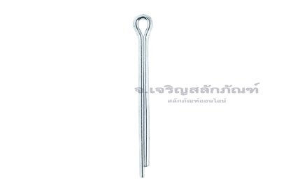 ปิ๊นเสียบถ่างเหล็กชุบขาว ( Steel Split Cotter Pin ZN) ขนาด 3.2x35 (1/8"x1.1/2")