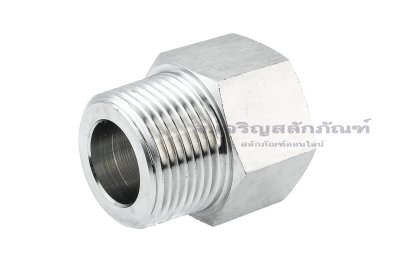 ข้อต่อตรงสแตนเลส (เกลียวนอก x เกลียวใน) 1&quot;-11.5 NPT x 1&quot;-11 BSPF ข้อต่อแปลง