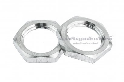 หัวน็อตสแตนเลสเกลียวท่อแป๊ป-เกลียวประปา ขนาด 1/4&quot; เกลียว 19 (BSPF) (หัวน็อตเบอร์ 17) รุ่นหัวบาง 3 mm