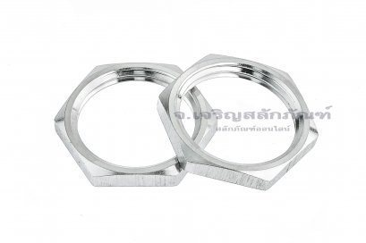 หัวน็อตสแตนเลสเกลียวท่อแป๊ป-เกลียวประปา ขนาด 3/4&quot; เกลียว 14 (BSPT) (หัวน็อตเบอร์ 30) รุ่นหัวบาง 4.3 mm