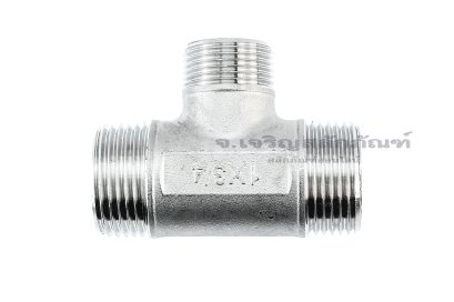 ข้อต่อสามทางลด-เพิ่ม สแตนเลส 304 (เกลียวนอก x เกลียวนอก x เกลียวนอก) 3/4"x1/2"x3/4"