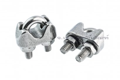 กิ๊บจับสลิงสแตนเลส Stainless Steel  Wire Rope Clip ขนาด 4 mm