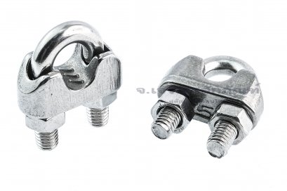 กิ๊บจับสลิงสแตนเลส Stainless Steel  Wire Rope Clip ขนาด 5 mm