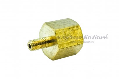 ข้อต่อตรงทองเหลือง (เกลียวนอก x เกลียวใน) M4x0.7x 1/8&quot; ข้อต่อลด-ข้อต่อเพิ่ม