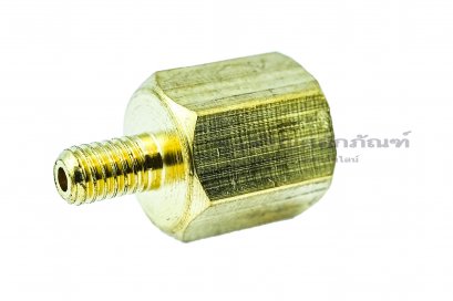 ข้อต่อตรงทองเหลือง (เกลียวนอก x เกลียวใน) M4x0.7x M8x1.0 ข้อต่อลด-ข้อต่อเพิ่ม