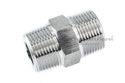 ข้อต่อตรงนิปเปิ้ลสแตนเลส 304 (เกลียวนอก x เกลียวนอก) ขนาด 1&quot; x 1&quot; NPT รุ่นหนาพิเศษ