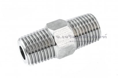 ข้อต่อตรงนิปเปิ้ลสแตนเลส 304 (เกลียวนอก x เกลียวนอก) ขนาด 1/4&quot; x 1/4&quot; รุ่นหนาพิเศษ