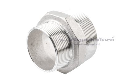 ข้อต่อตรงลด ข้อต่อเพิ่ม สแตนเลสเกรด 316L (เกลียวนอก x เกลียวนอก) ขนาด 2.1/2" x 2"