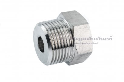 ข้อต่อตรงสแตนเลส (เกลียวนอก x เกลียวใน) 1&quot; x  1/2&quot; ข้อต่อลด-ข้อต่อเพิ่มรุ่นหนาพิเศษ