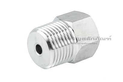 ข้อต่อตรงสแตนเลส (เกลียวนอก x เกลียวใน) 1/2&quot;-14 NPT x 1/4&quot;-18 NPT ข้อต่อแปลง